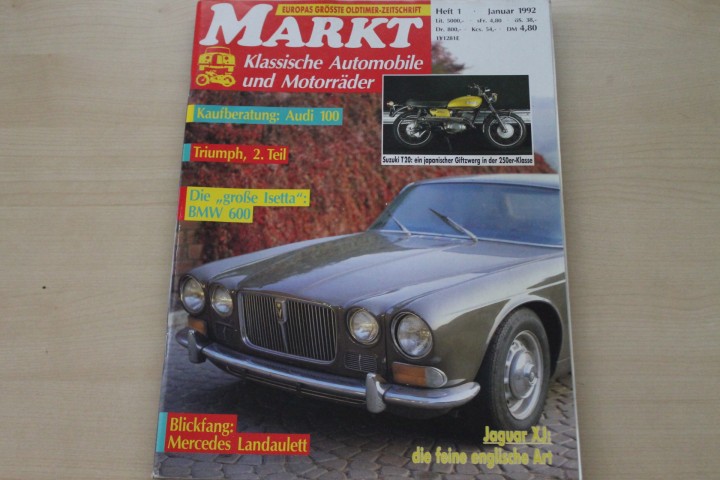 Deckblatt Oldtimer Markt (01/1992)